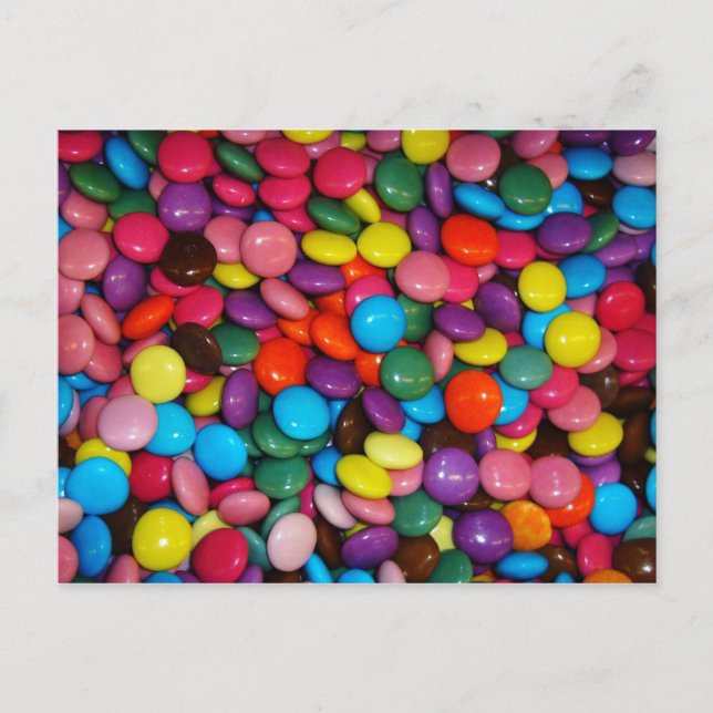 Colorful candies postcard (Front)