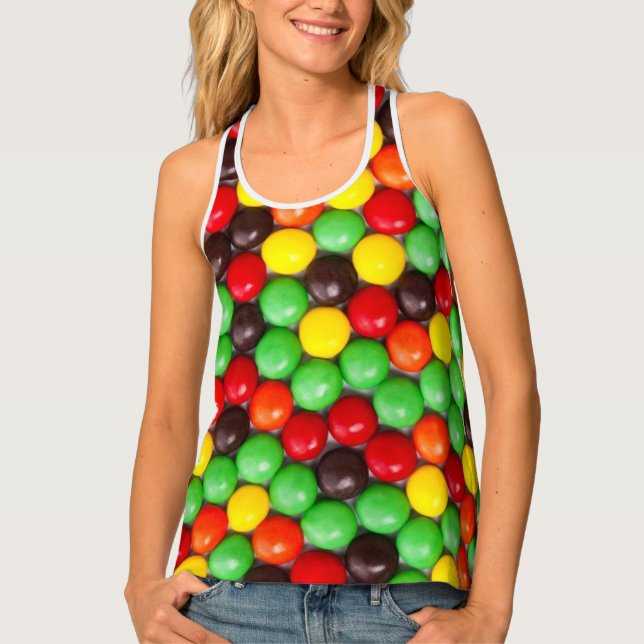 Colorful candies tank top (Front)