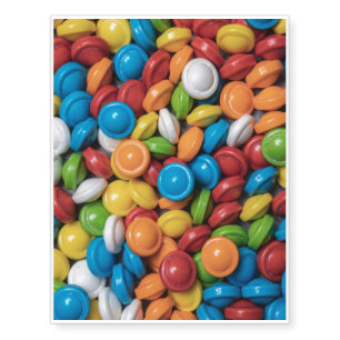 Colorful Candies Temporary Tattoos