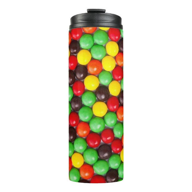Colorful candies thermal tumbler (Front)
