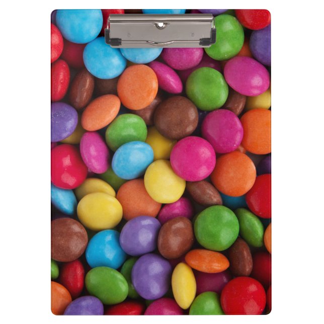 Colorful Candy, Candy Buttons, Sweets, Food Clipboard (Front)