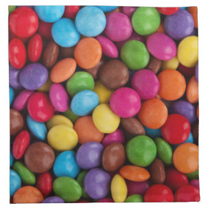Colorful Candy, Candy Buttons, Sweets, Food Cloth Napkin