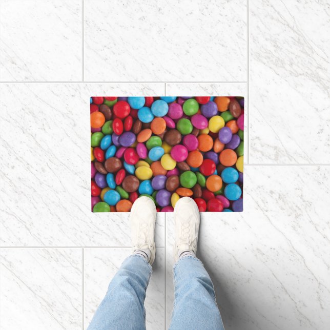 Colorful Candy, Candy Buttons, Sweets, Food Doormat (Indoor)