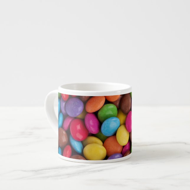 Colorful Candy, Candy Buttons, Sweets, Food Espresso Cup (Front Left)