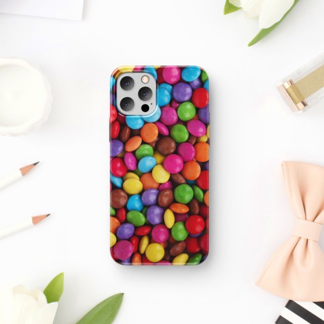 Colorful Candy, Candy Buttons, Sweets, Food iPhone Case (Creator Uploaded)
