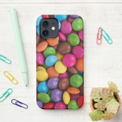 Colorful Candy Candy Buttons Sweets Food iPhone 12 Case