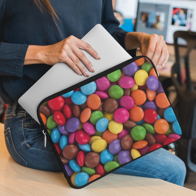 Colorful Candy, Candy Buttons, Sweets, Food Laptop Sleeve (Creator Uploaded)
