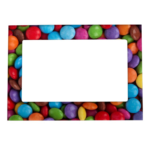 Colorful Candy, Candy Buttons, Sweets, Food Magnetic Frame (Front)