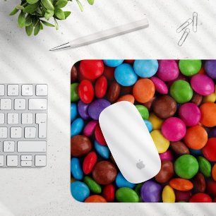 Colorful Candy, Candy Buttons, Sweets, Food Mouse Pad