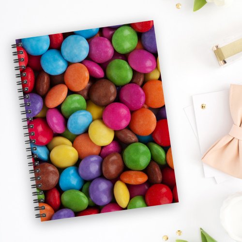 Colorful Candy Candy Buttons Sweets Food Notebook