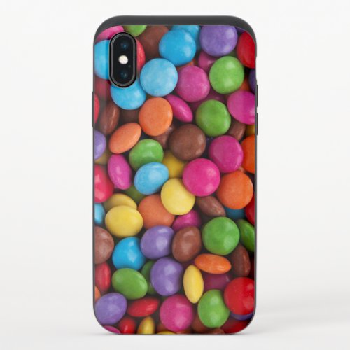 Colorful Candy Candy Buttons Sweets Food iPhone X Slider Case