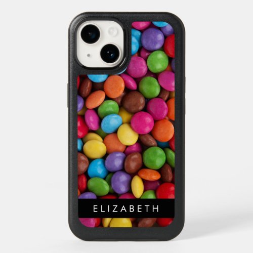 Colorful Candy Candy Buttons Sweets Your Name OtterBox iPhone 14 Case