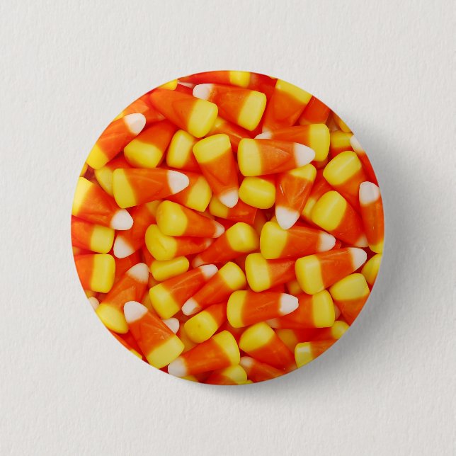 Colorful Candy Corn Pinback Button (Front)