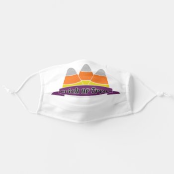 Colorful Candy Corn | Trick Or Treat Halloween Adult Cloth Face Mask by HolidayCreations at Zazzle
