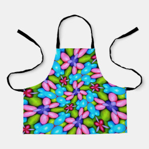 Colorful Candy Flower Pattern Apron