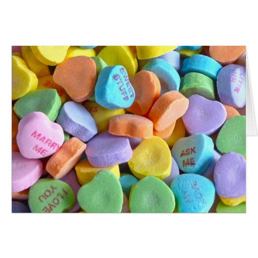 Colorful Candy Hearts (Front Horizontal)