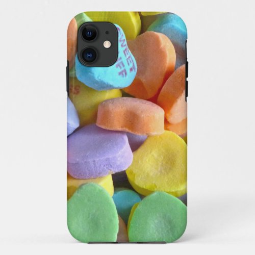 Colorful Candy Hearts iPhone 11 Case