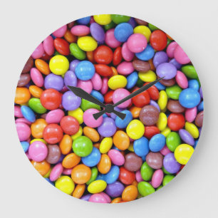 Colorful Candy Large Clock