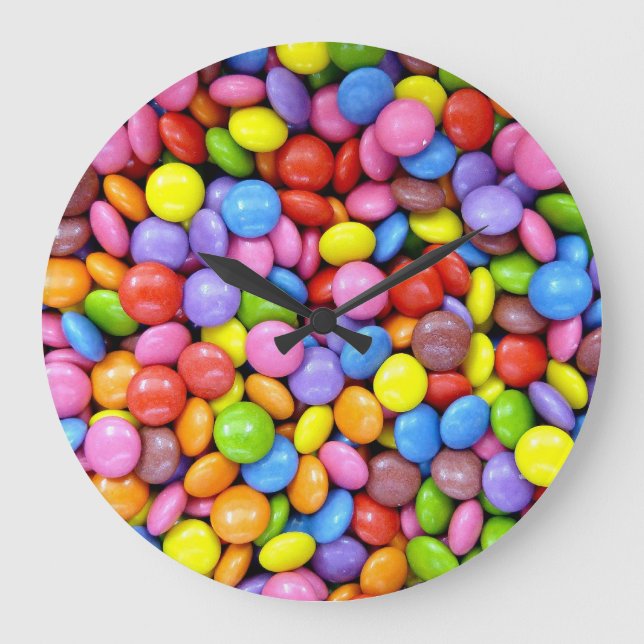 Colorful Candy Large Clock (Front)