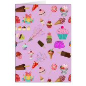 Colorful Candy Party Pattern Cards (Front)