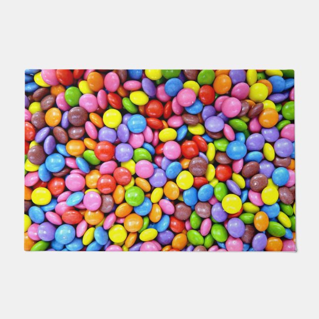 Colorful Candy Pieces Doormat (Front)