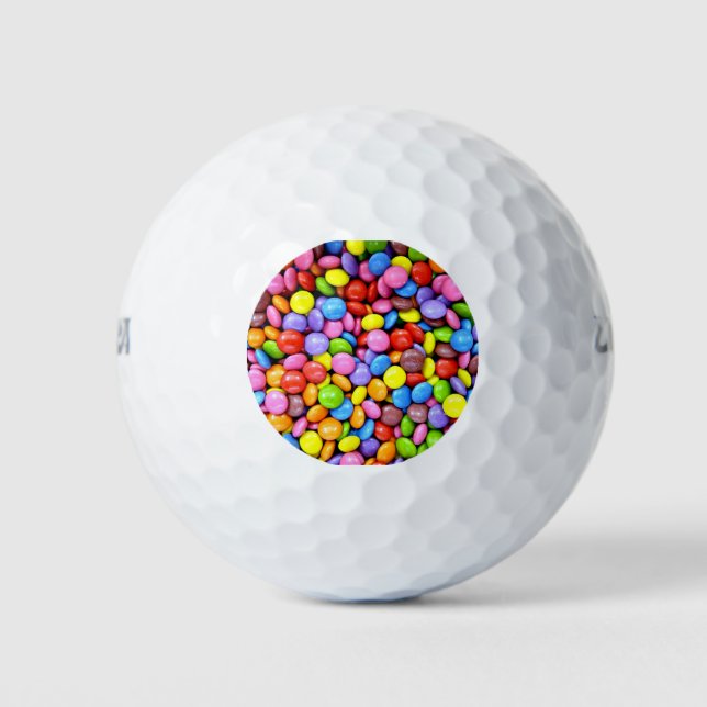 Colorful Candy Pieces Golf Balls (Front)