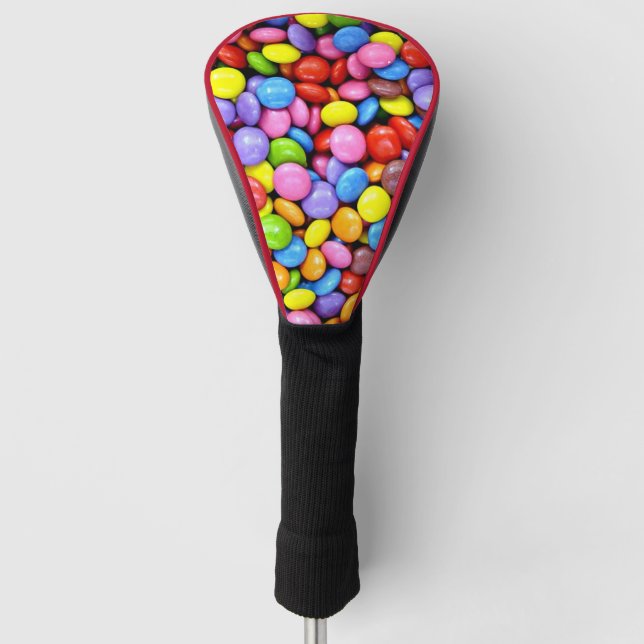Colorful Candy Pieces Golf Head Cover (Front)
