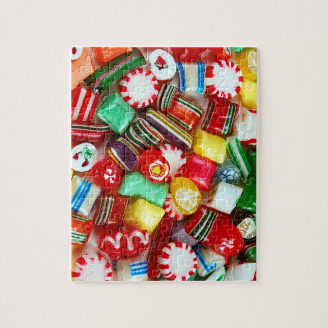 Colorful candy pieces jigsaw puzzle (Vertical)