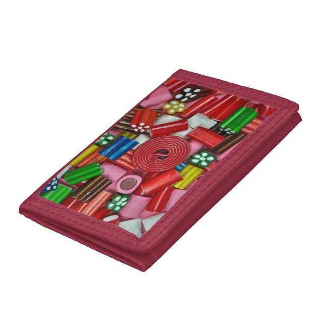 Colorful candy pieces trifold wallet (Bottom)