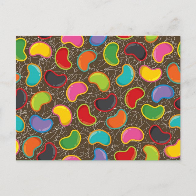 Colorful Candy Retro Jellybean Pop Custom Postcard (Front)