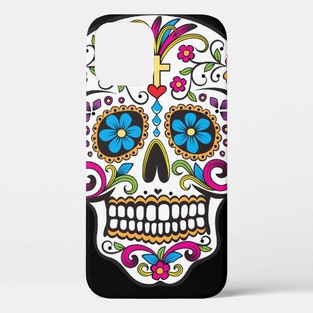Colorful Candy Skull Case-Mate iPhone Case (Back)