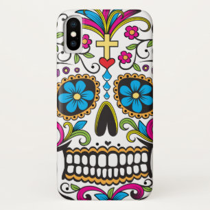 Colorful Candy Skull iPhone X Case