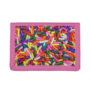 Colorful Candy Sprinkles Cute Tri-fold Wallet