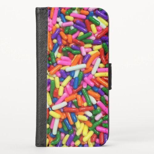 Colorful Candy Sprinkles iPhone Wallet Case