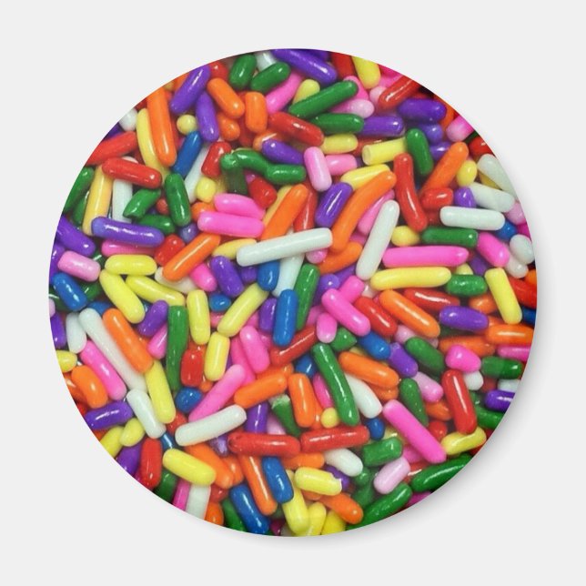 Colorful Candy Sprinkles Magnet (Front)