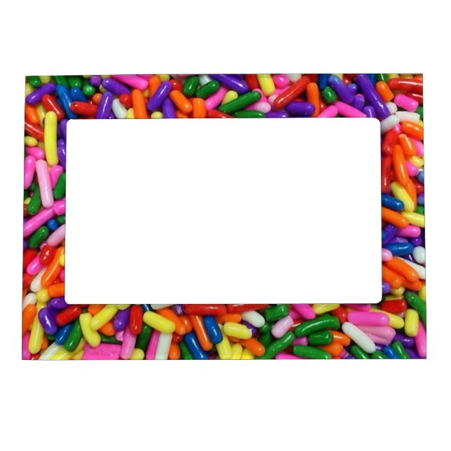 Colorful Candy Sprinkles Magnetic Frame (Front)