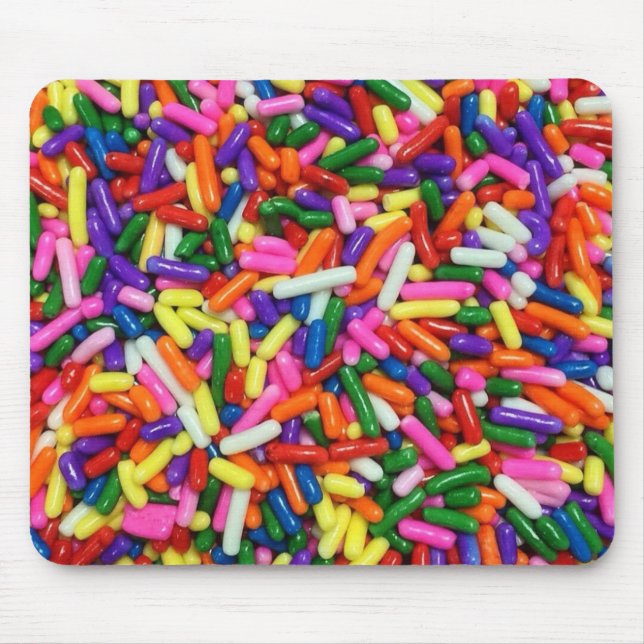 Colorful Candy Sprinkles Mouse Pad (Front)