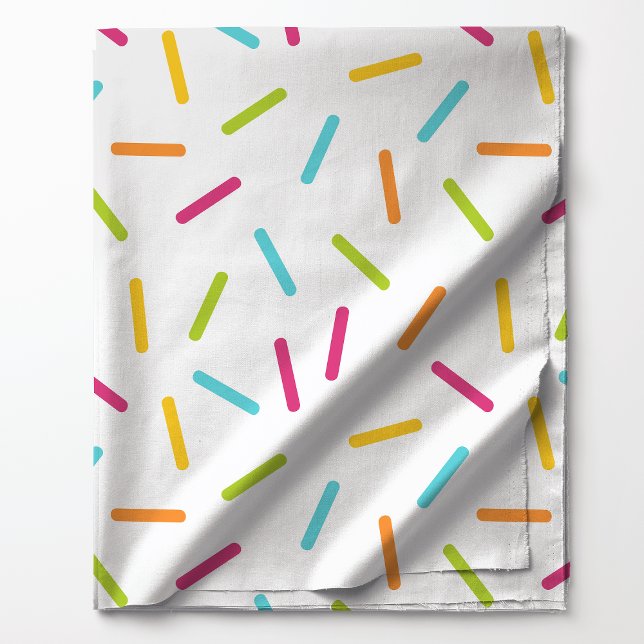 Colorful Candy Sprinkles Pattern Bright Party Fabric (Creator Uploaded)