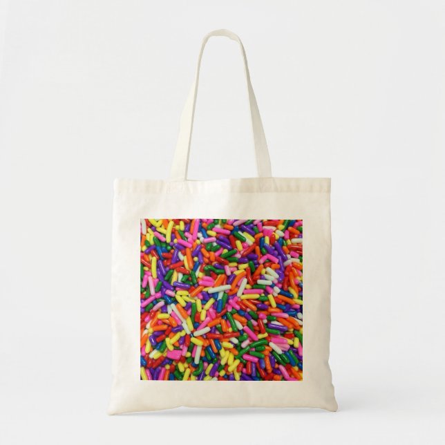 Colorful Candy Sprinkles Tote Bag (Front)