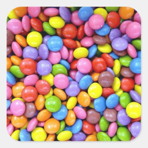 Colorful Candy Square Sticker