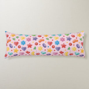 “Colorful Candy Star Body Pillow