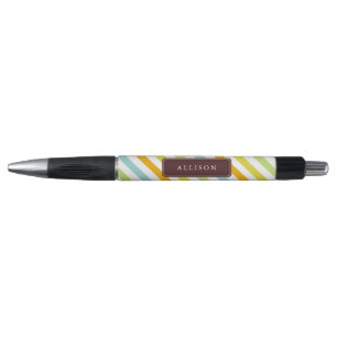 Colorful Candy Stripes Pattern Pen