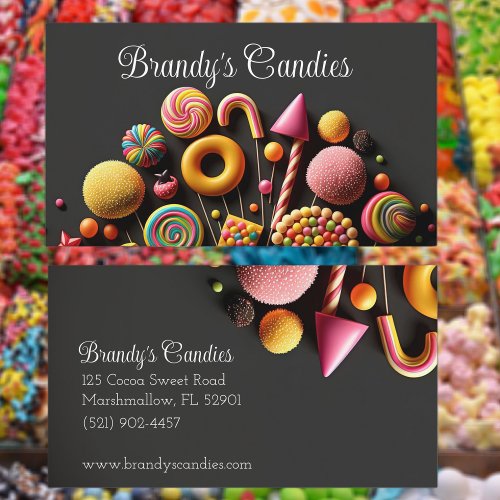 Colorful Candy Sweets Business Card