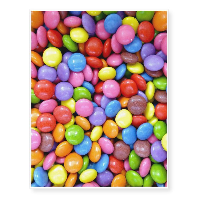 Colorful Candy Temporary Tattoos (Front)