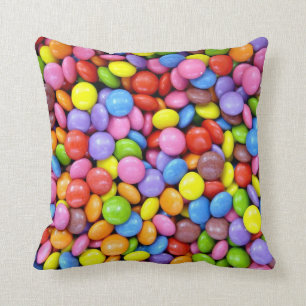 Colorful Candy Throw Pillow