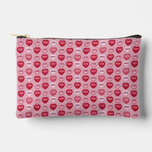 colorful candy Valentine's day heart pattern Accessory Pouch