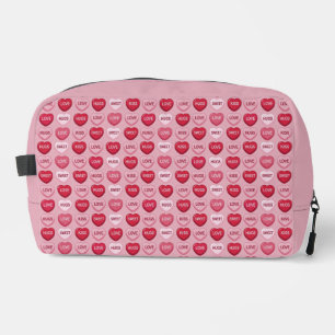 colorful candy Valentine's day heart pattern Dopp Kit
