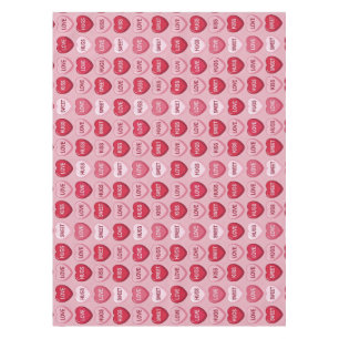 colorful candy Valentine's day heart pattern Tablecloth