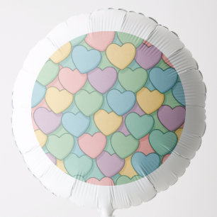 colorful candy Valentine's day heart pattern Two-T Balloon