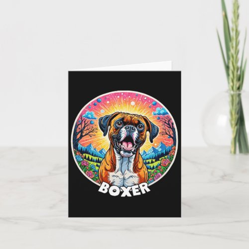 Colorful Canines _ Boxer  Card